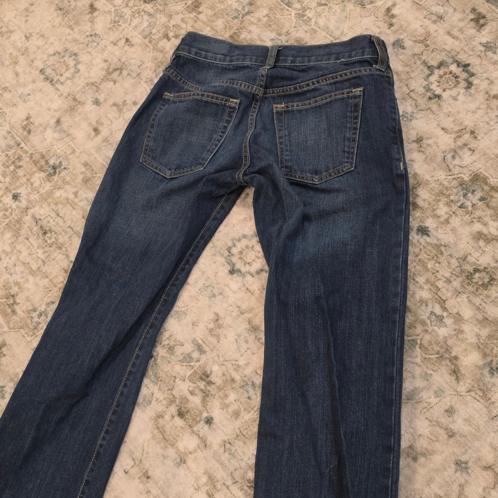 Old Navy Mens Authentic Straight Leg Jeans 28x30 Dark Wash Blue 100% Cotton